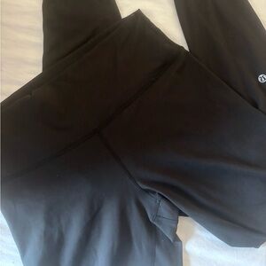 Black Lululemon Wunder Train Leggings, Size 10,l